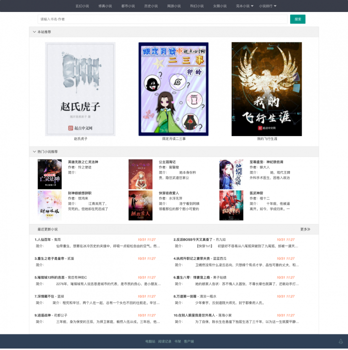 最新小说精品屋plus v2.7.1网站源码发布，完善作家后台-星来资源网
