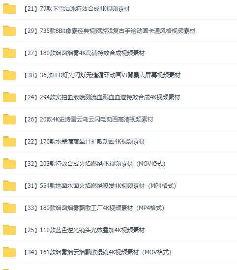 【扣绿幕特效】非常全的4063套视频特效素材分享-星来资源网