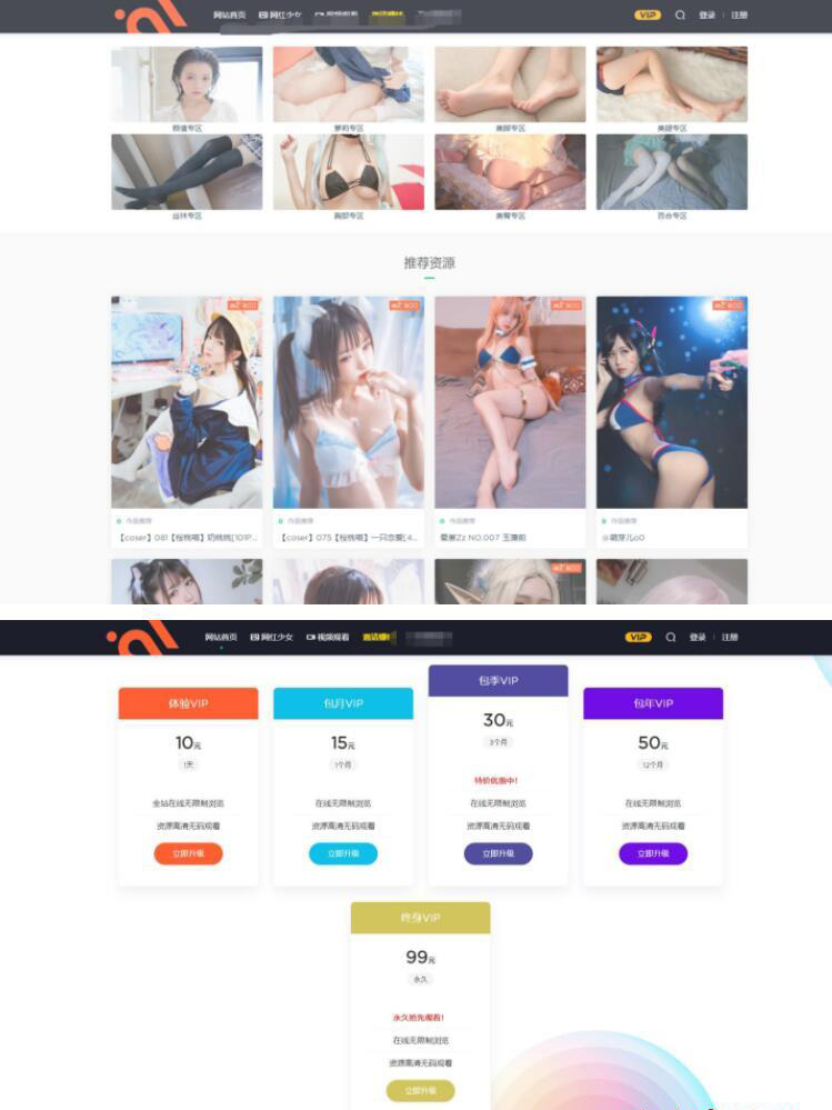 【站长亲测】小姐姐写真WordPress网站源码-星来资源网